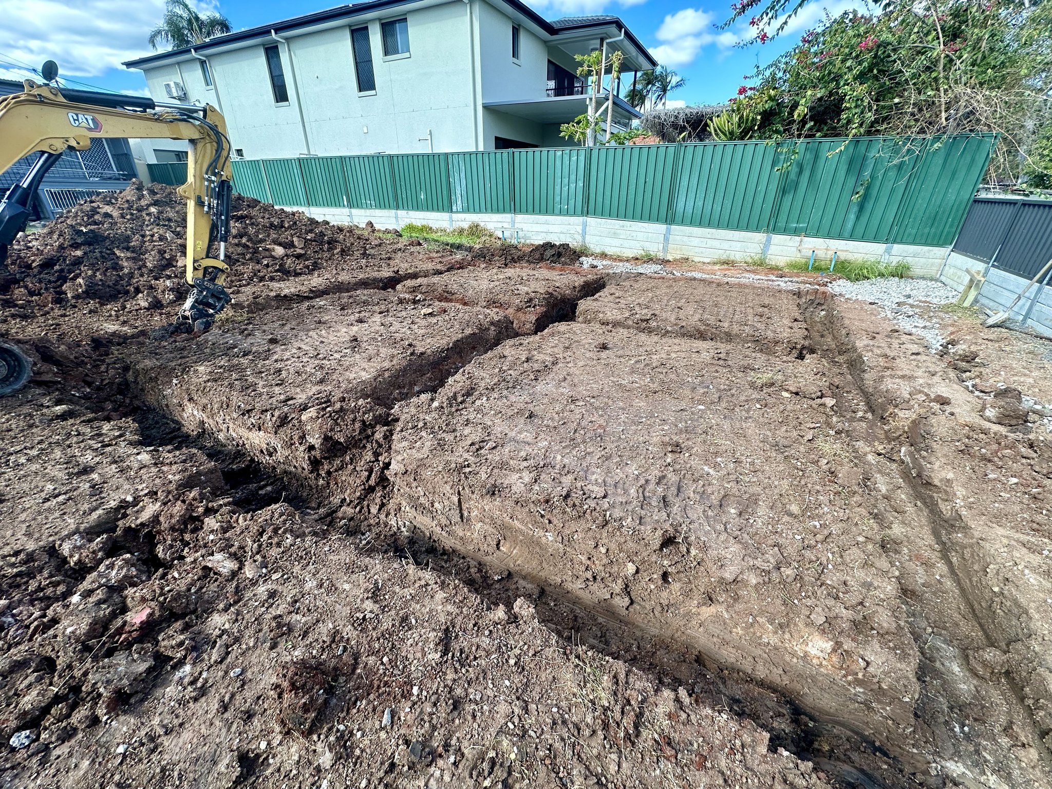 Backyard excavation near pool — Brisbane